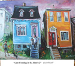 Late Evening in St. John's-2, Oil on Canvas